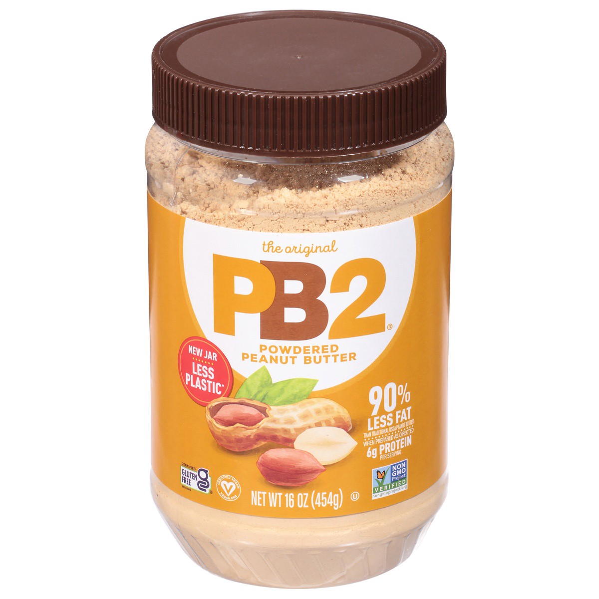slide 1 of 9, PB2 Powdered Peanut Butter 16 oz, 16 oz
