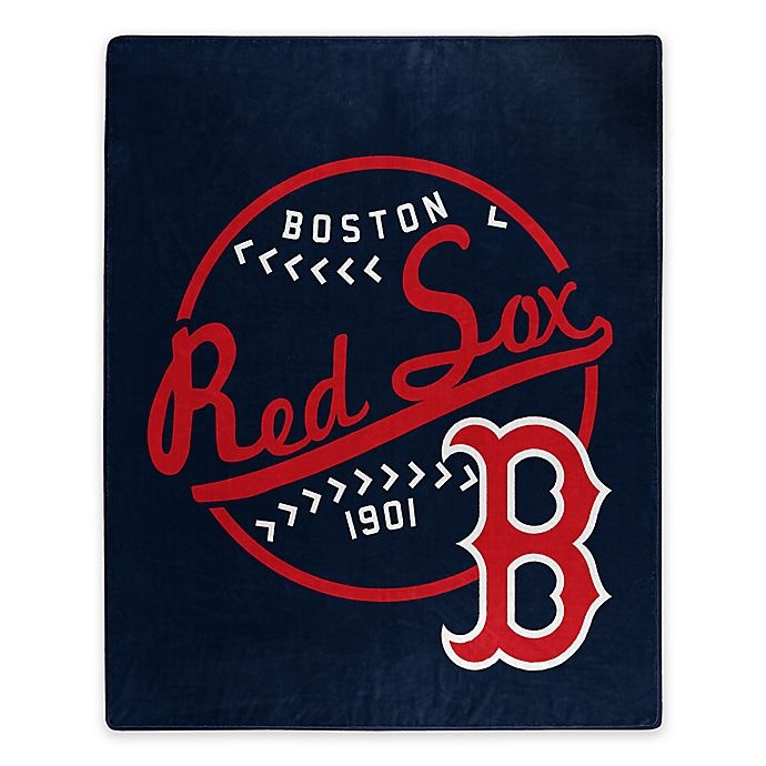 slide 1 of 1, MLB Boston Red Sox Jersey Raschel Throw Blanket, 1 ct