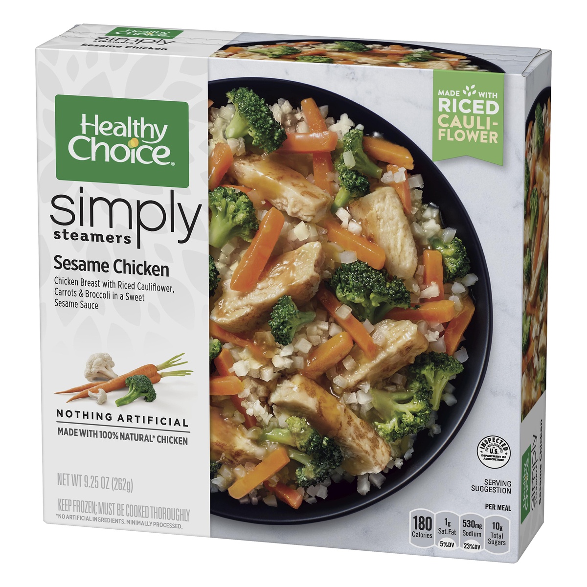 slide 2 of 8, Healthy Choice Simply Steamers Sesame Chicken, 9.25 oz