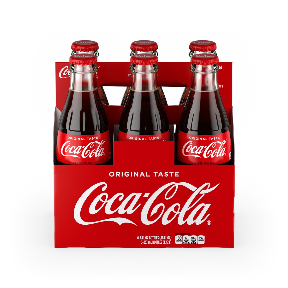 slide 1 of 5, Coca-Cola Soda Soft Drink, 8 fl oz, 6 Pack, 6 ct; 8 fl oz