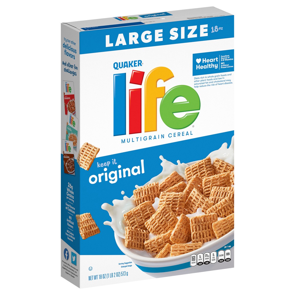 slide 2 of 6, Life Cereal, 18 oz