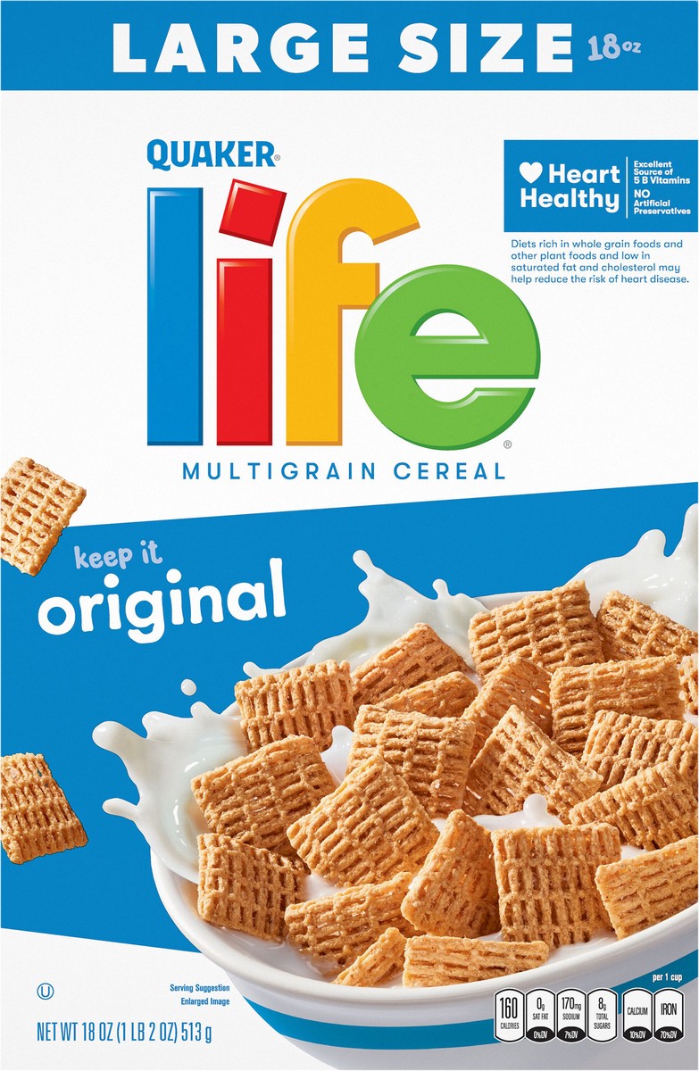 slide 4 of 6, Life Cereal, 18 oz