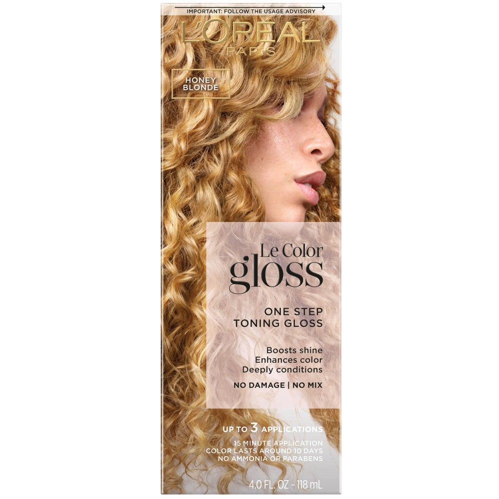 slide 1 of 1, L'Oréal L'Oreal Paris Le Color Gloss One Step In-Shower Toning Gloss, Honey Blonde, 4 oz