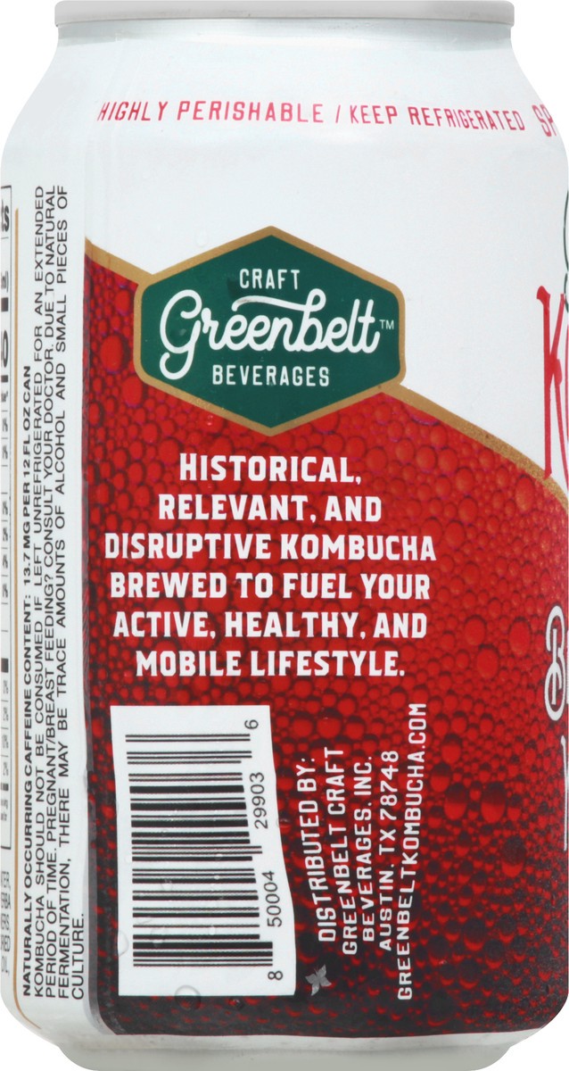 slide 5 of 13, Greenbelt Sparkling Probiotic Blood Orange Yerba Mate Kombucha 12 oz, 12 oz