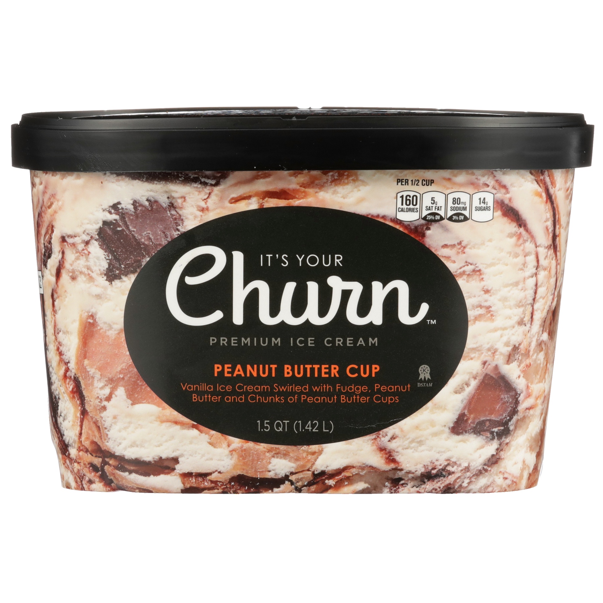 slide 1 of 6, It's Your Churn Premium Ice Cream Peanut Butter Cup, 1.5 qt