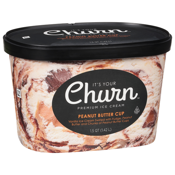 slide 1 of 6, It's Your Churn Premium Ice Cream Peanut Butter Cup, 1.5 qt