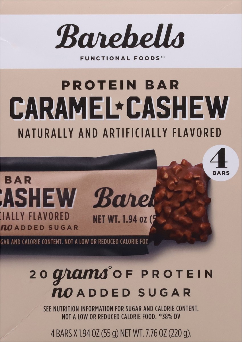 slide 4 of 13, Barebells Caramel + Cashew Protein Bars 4 - 1.94 oz Bars, 4 ct