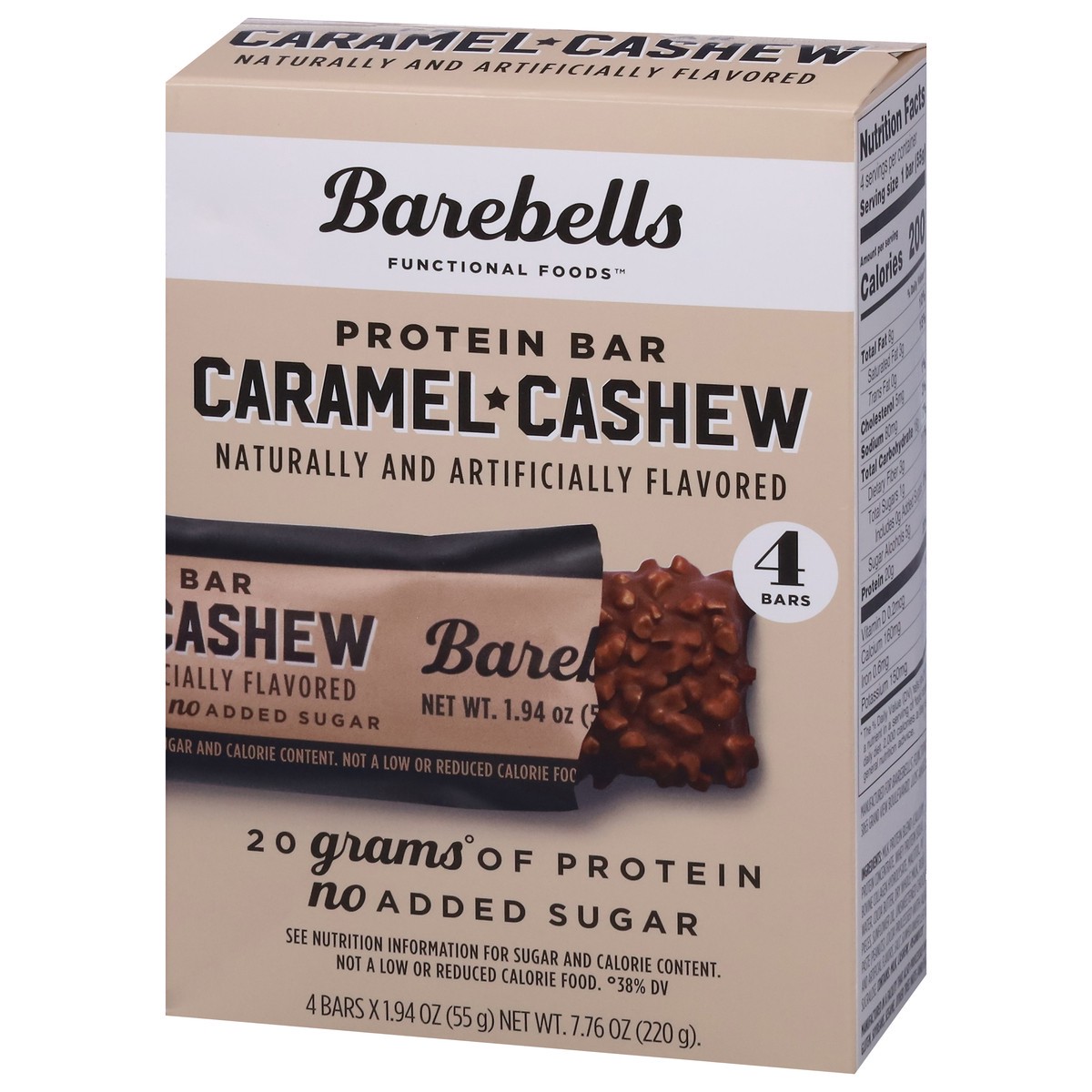 slide 5 of 13, Barebells Caramel + Cashew Protein Bars 4 - 1.94 oz Bars, 4 ct
