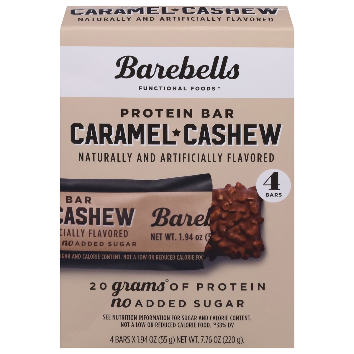 slide 1 of 13, Barebells Caramel + Cashew Protein Bars 4 - 1.94 oz Bars, 4 ct