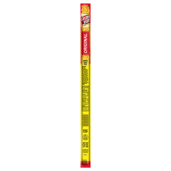 slide 1 of 1, Slim Jim Original Smoked Snack Stick, 0.97 oz