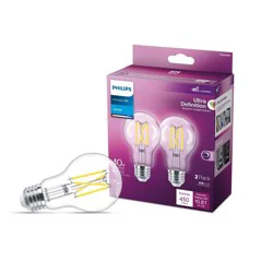 Philips UltraDef LED 40W Clear Daylight A19 2P