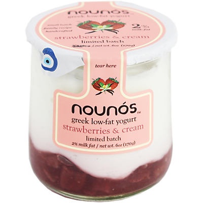 slide 1 of 1, Nounós 2% Strawberry & Cream Greek Yogurt, 6 oz