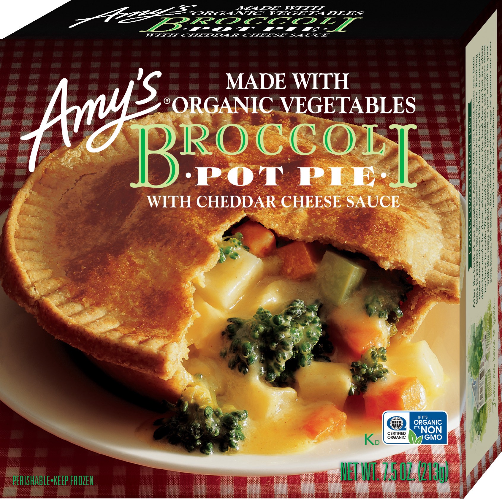 slide 1 of 7, Amy's Kitchen Broccoli Pot Pie, 7.5 oz