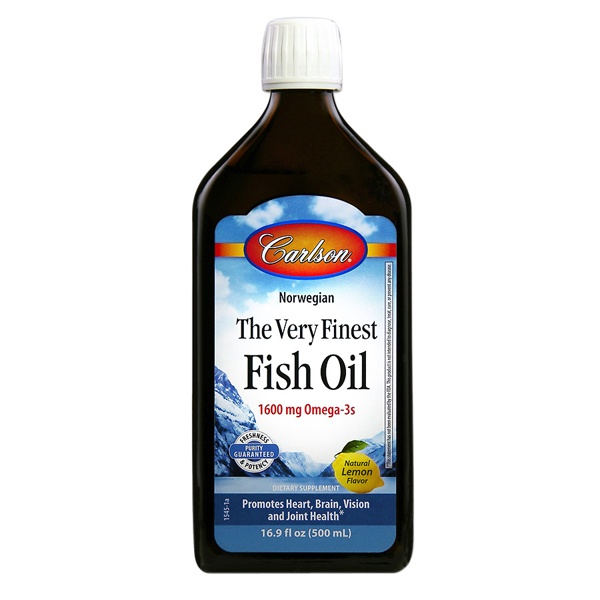 slide 1 of 1, Carlson Fish Oil Lemon 500Ml, 500 ml