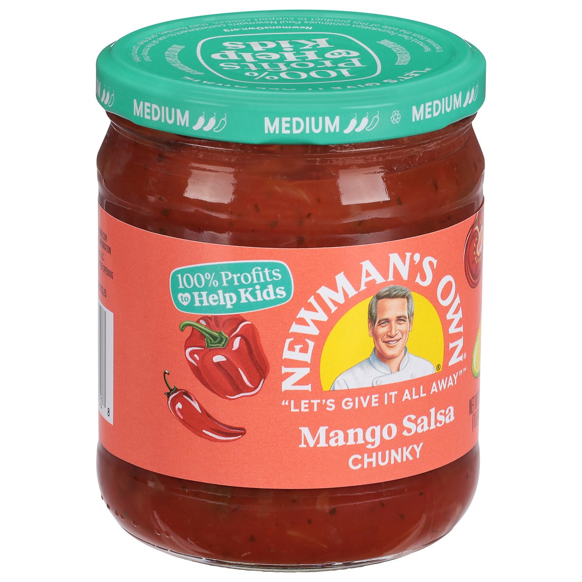 slide 6 of 9, Newman's Own Medium Chunky Mango Salsa 16 oz, 16 oz