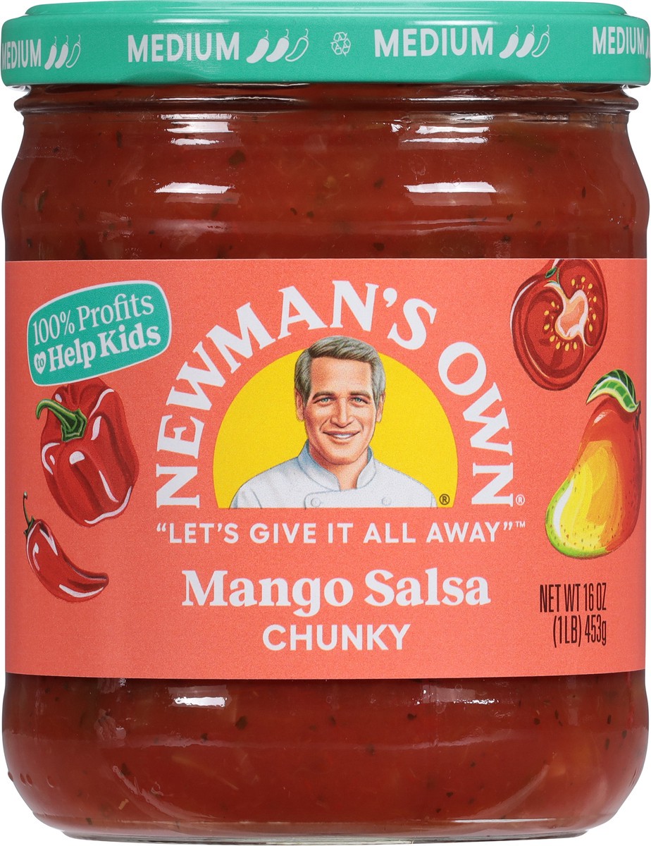 slide 8 of 9, Newman's Own Medium Chunky Mango Salsa 16 oz, 16 oz