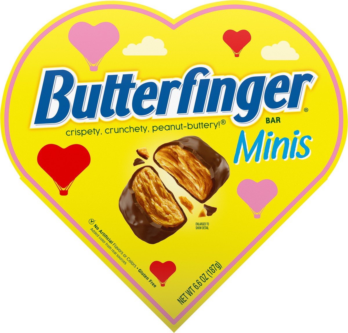 slide 3 of 9, Butterfinger Heart Box, 6.6 oz