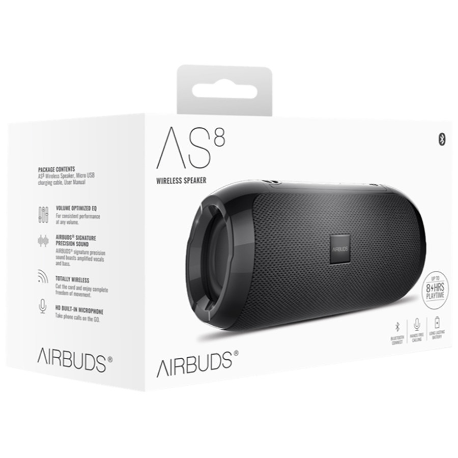 slide 1 of 1, Airbuds AS8 Wireless Bluetooth Speaker, 1 ct