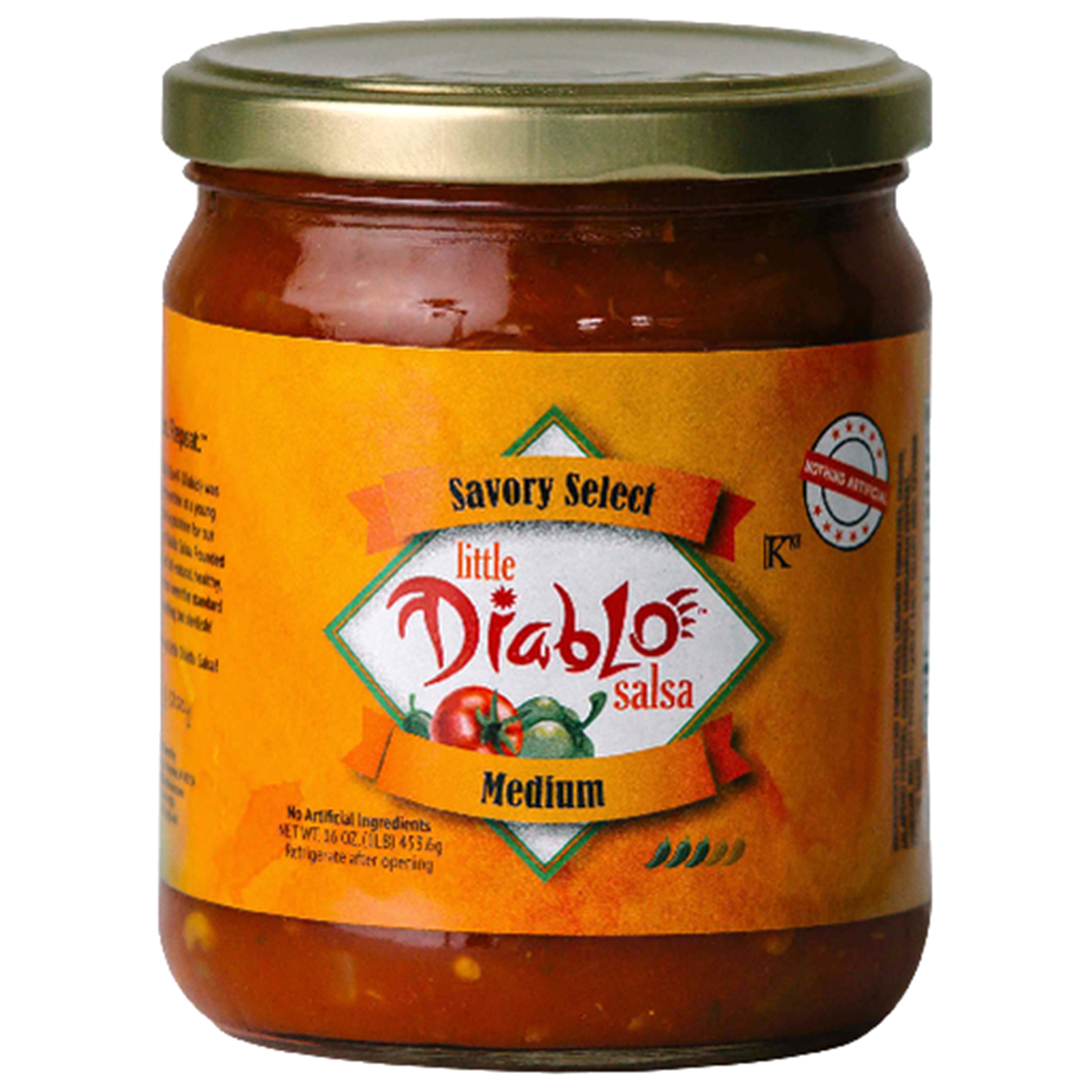 slide 1 of 1, Little Diablo Salsa, 16 oz