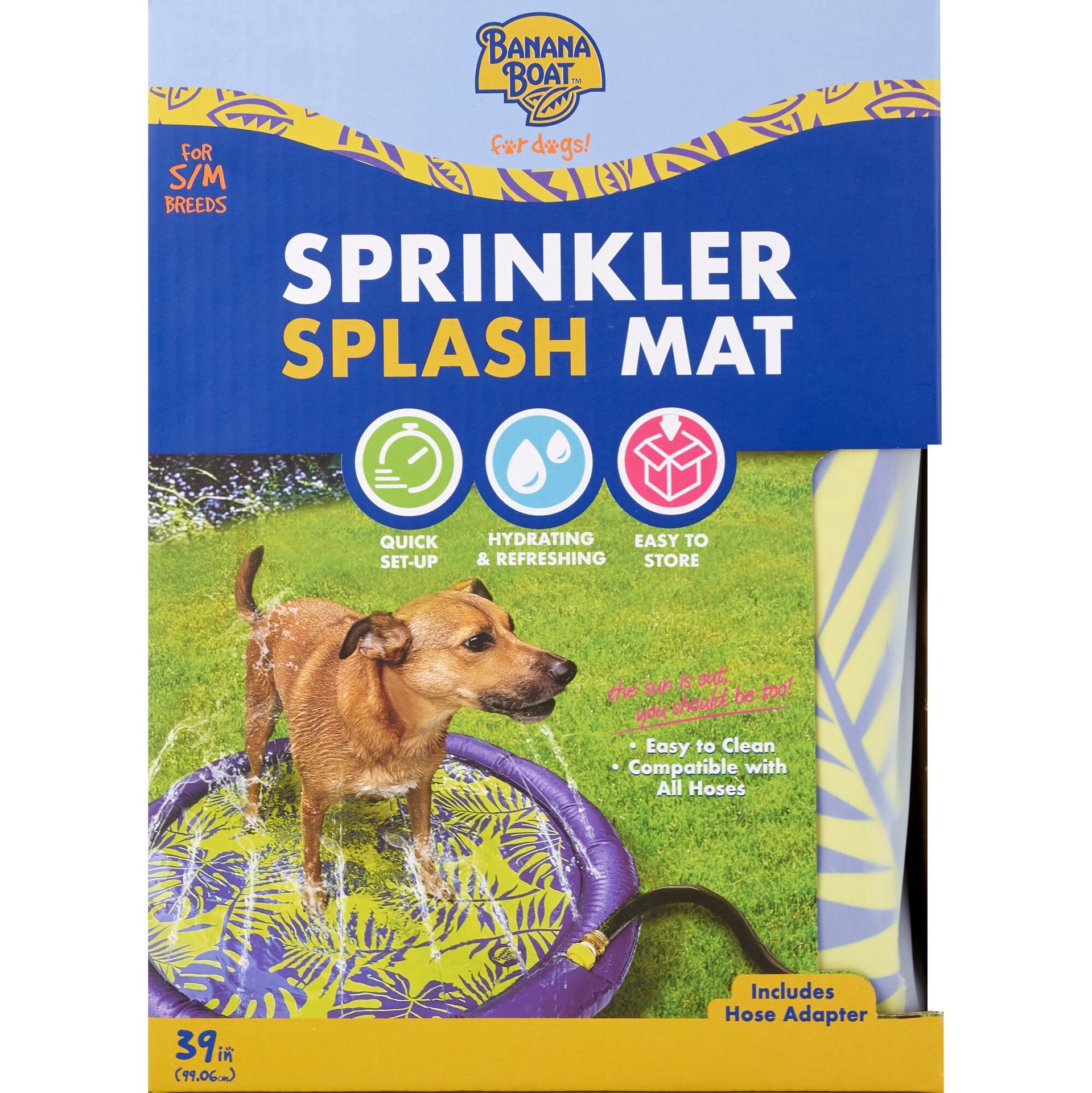 slide 1 of 1, Banana Boat Sprinkler Mat- 39", 1 ct