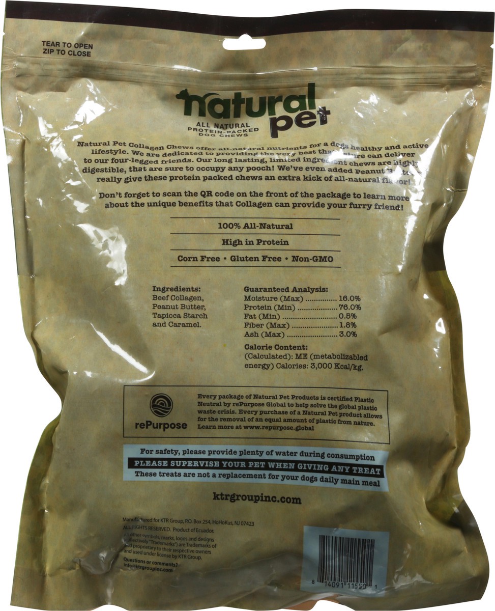 slide 7 of 9, Natural Pet Collagen Chips Peanut Butter Flavor Dog Chews 16 oz, 16 oz