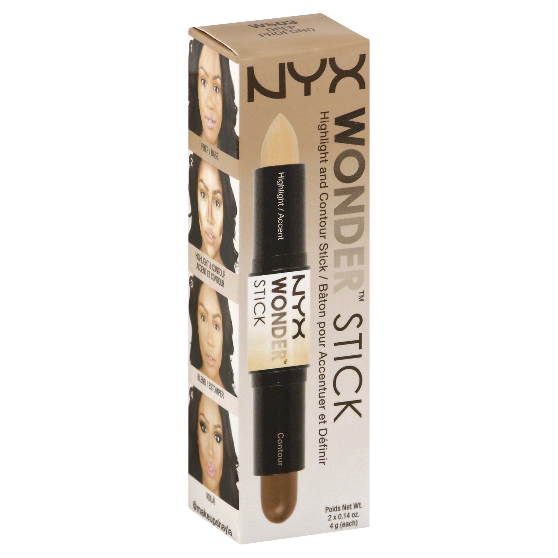 slide 1 of 3, NYX Professional Makeup Highlight and Contour Stick 2 ea, 2 ct