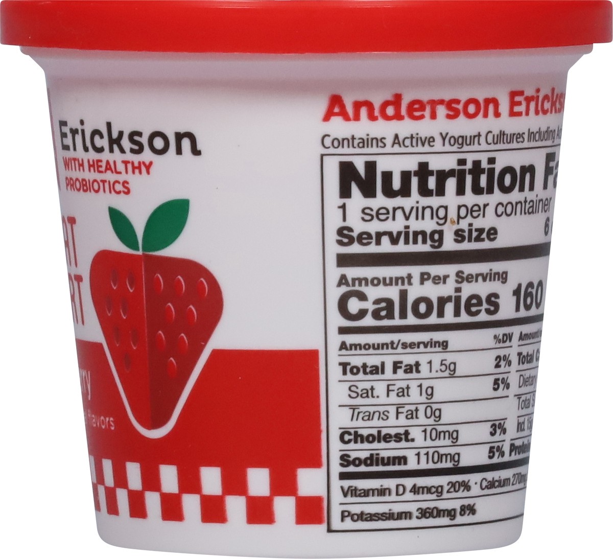 slide 2 of 9, Anderson Erickson Dairy Lowfat Strawberry Yogurt 6 oz, 6 oz