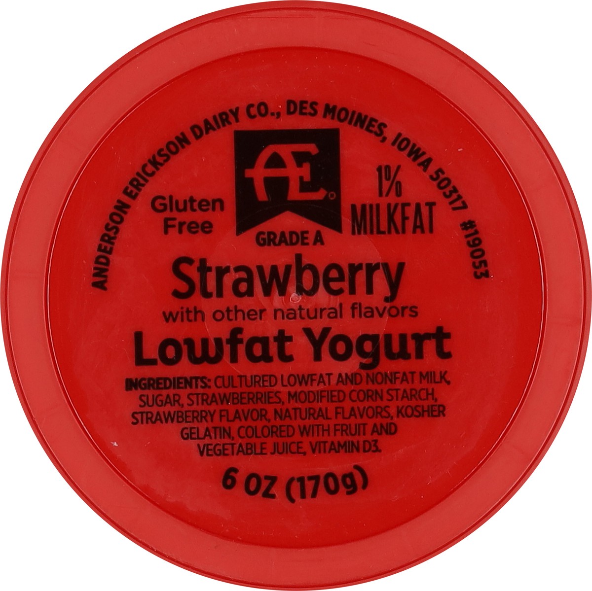 slide 7 of 9, Anderson Erickson Dairy Lowfat Strawberry Yogurt 6 oz, 6 oz