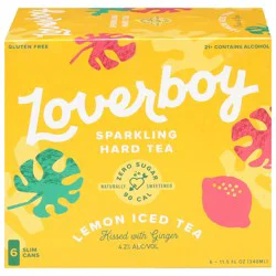 Loverboy Sparkling Hard Tea Lemon