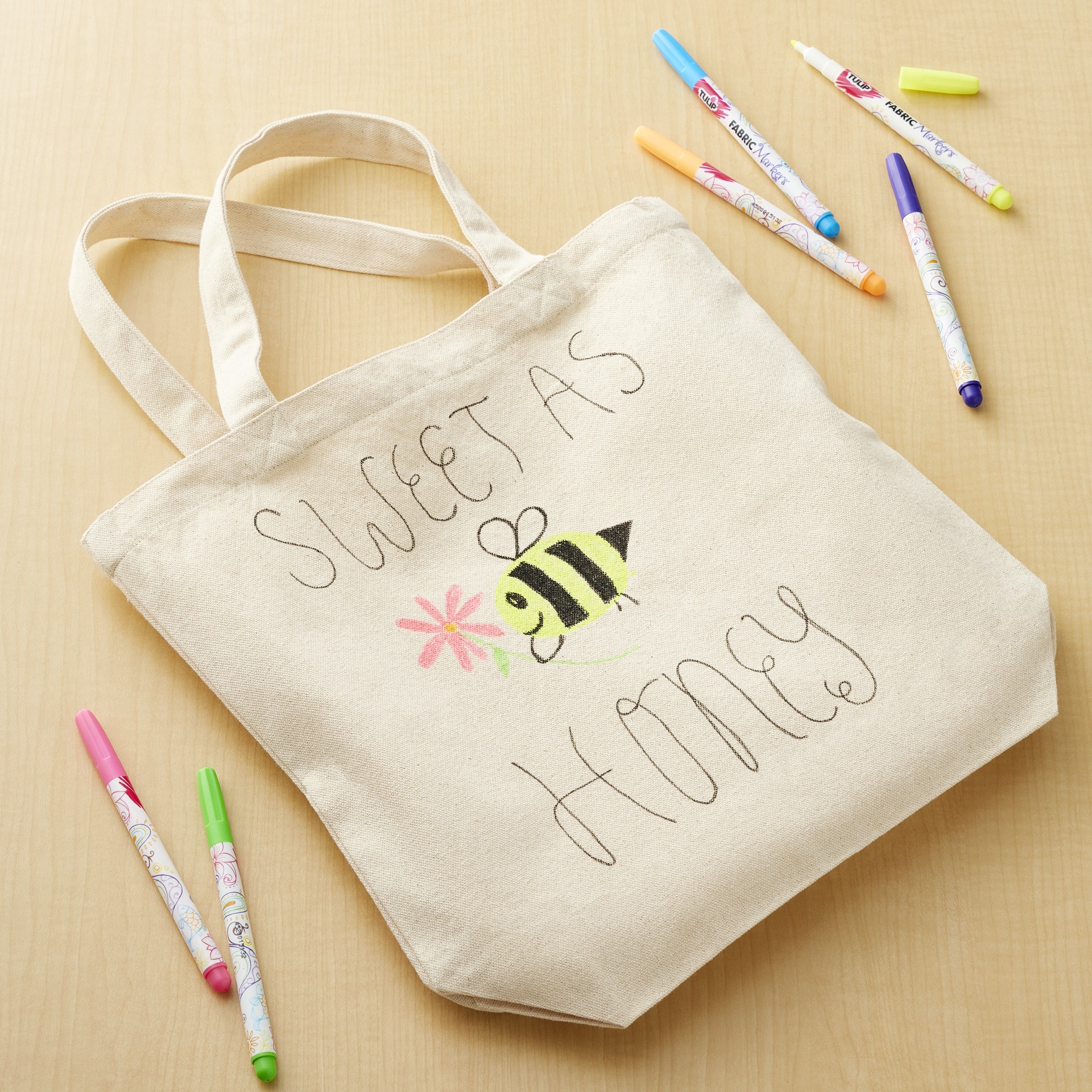 slide 3 of 3, Natural Cotton Tote Bag, 3ct. By Make Market, 3 ct