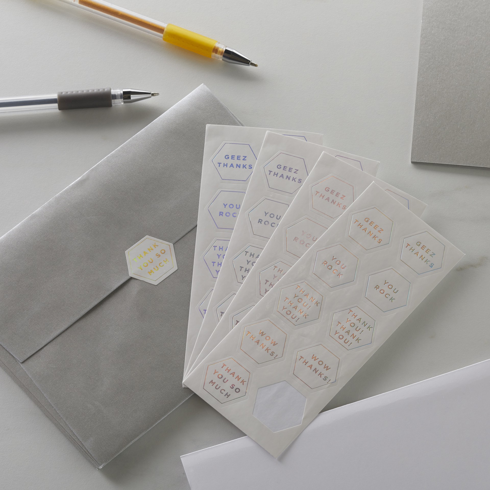 slide 4 of 7, Thanks Envelope Seals By Recollections, 1 ct