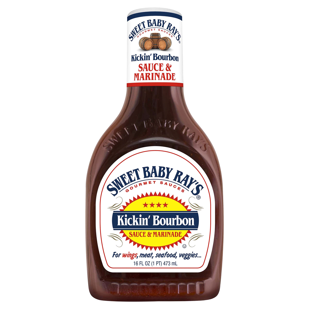 slide 1 of 9, Sweet Baby Ray's Kickin' Bourbon Sauce & Marinade 16 oz, 16 oz