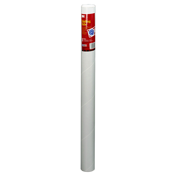 slide 1 of 1, Scotch(TM) Mailing Tube 7921 White 1 15/16 in x 24 in, 1 ct