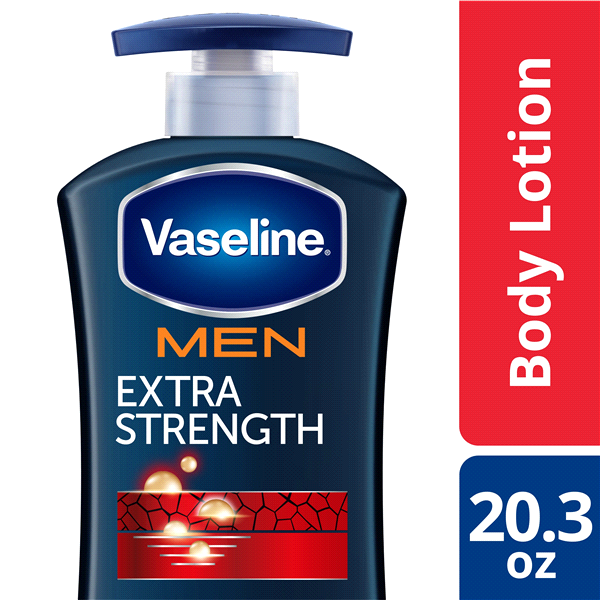 slide 1 of 1, Vaseline Men Extra Strength Healing Moisture Body Lotion, 20.3 oz