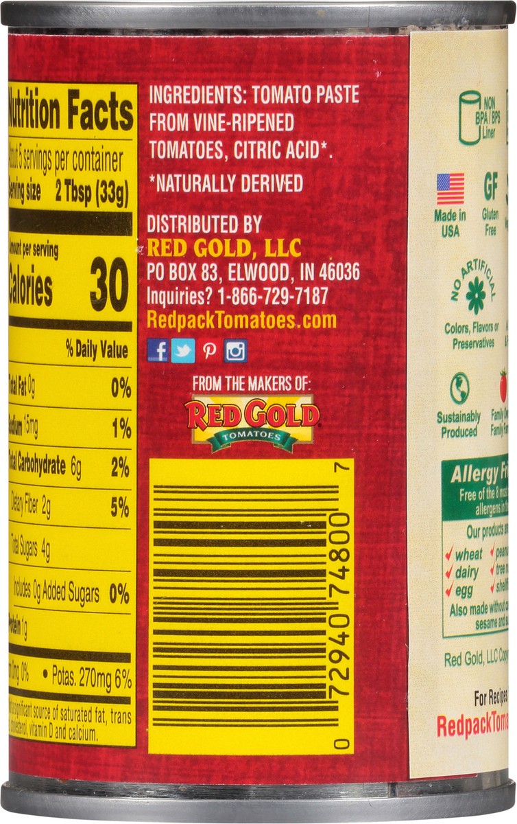 slide 5 of 11, Redpack Tomato Paste, 6 oz