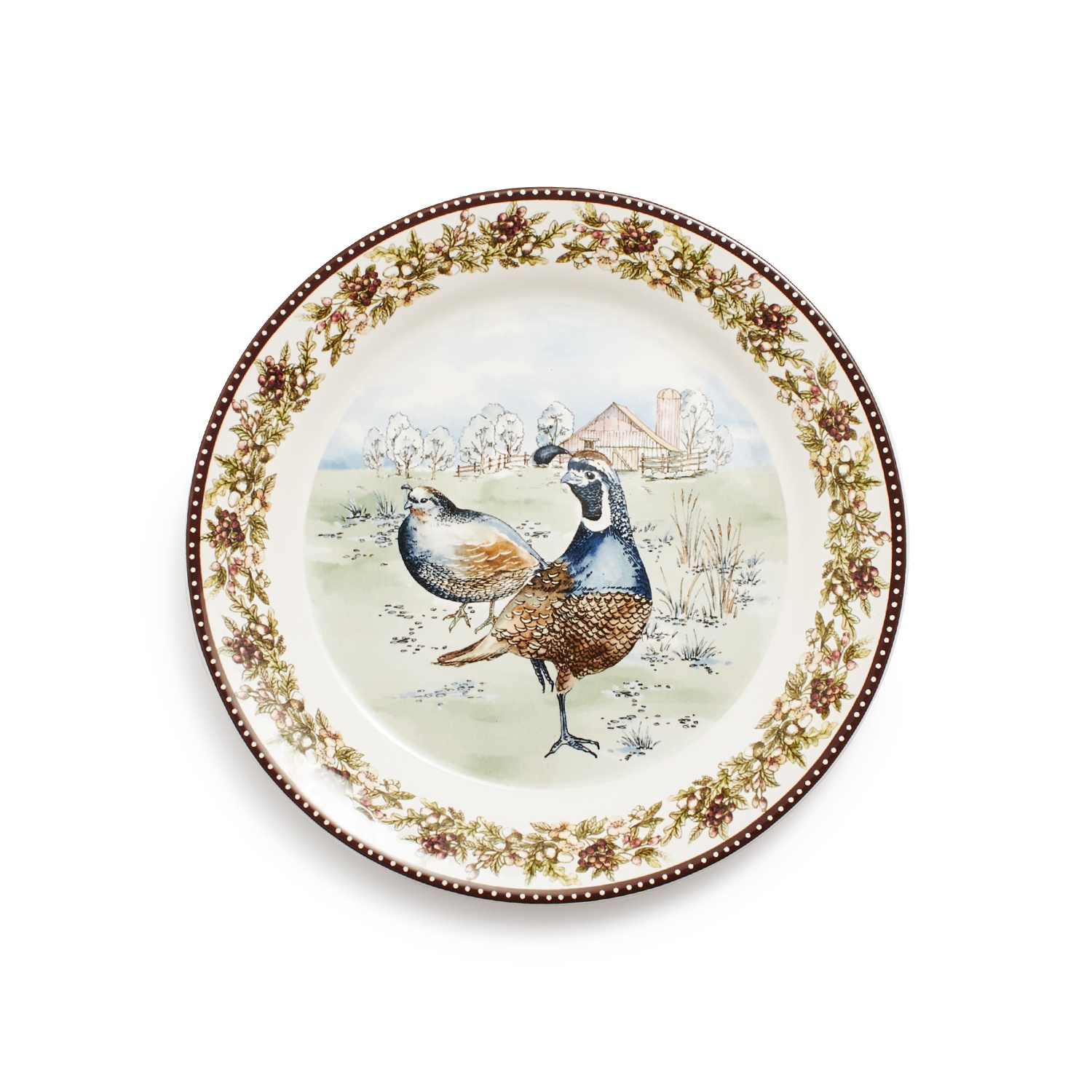 slide 1 of 1, Sur La Table Quail Salad Plate, 9 in