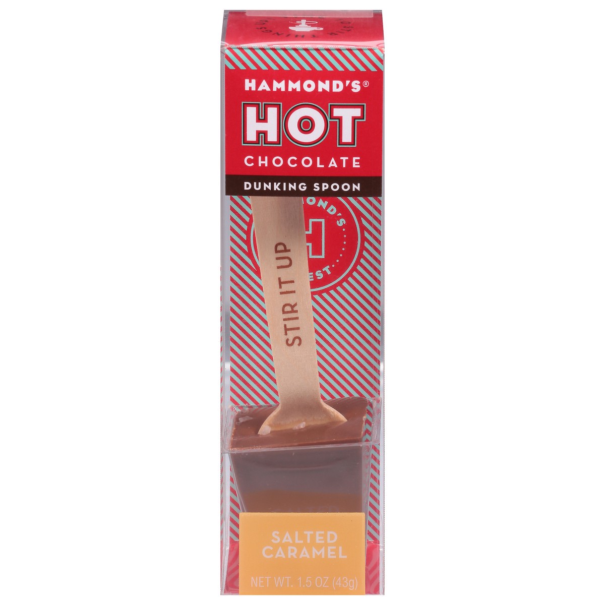 slide 1 of 9, Hammond's Salted Caramel Hot Chocolate Dunking Spoon, 1.5 oz