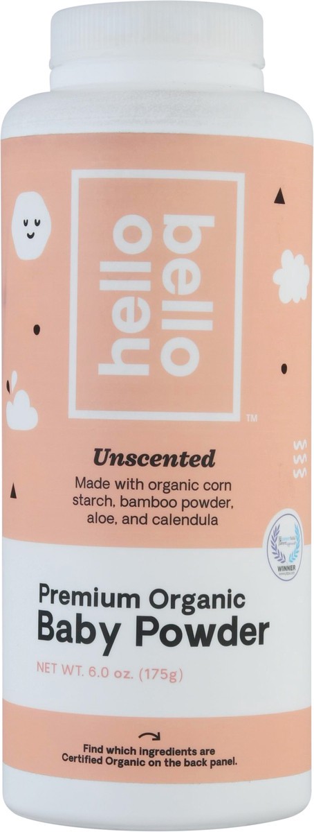 slide 5 of 9, Hello Bello Unscented Premium Organic Baby Powder 6.0 oz, 6.1 oz