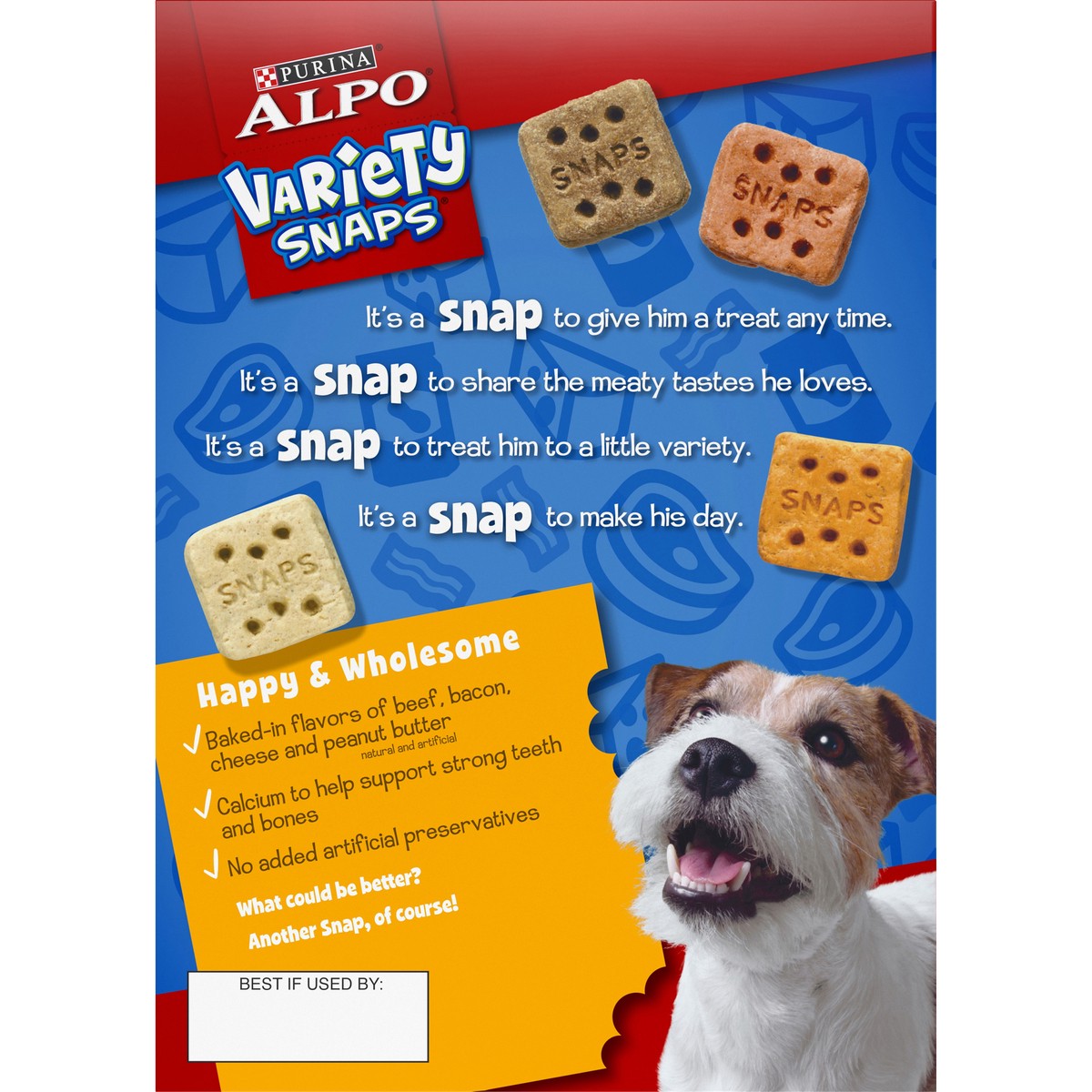 slide 7 of 9, ALPO Purina Alpo Variety Snaps Little Bites Beef, Bacon, Cheese & Peanut Butter Flavor Dog Treats - 32oz, 32 oz