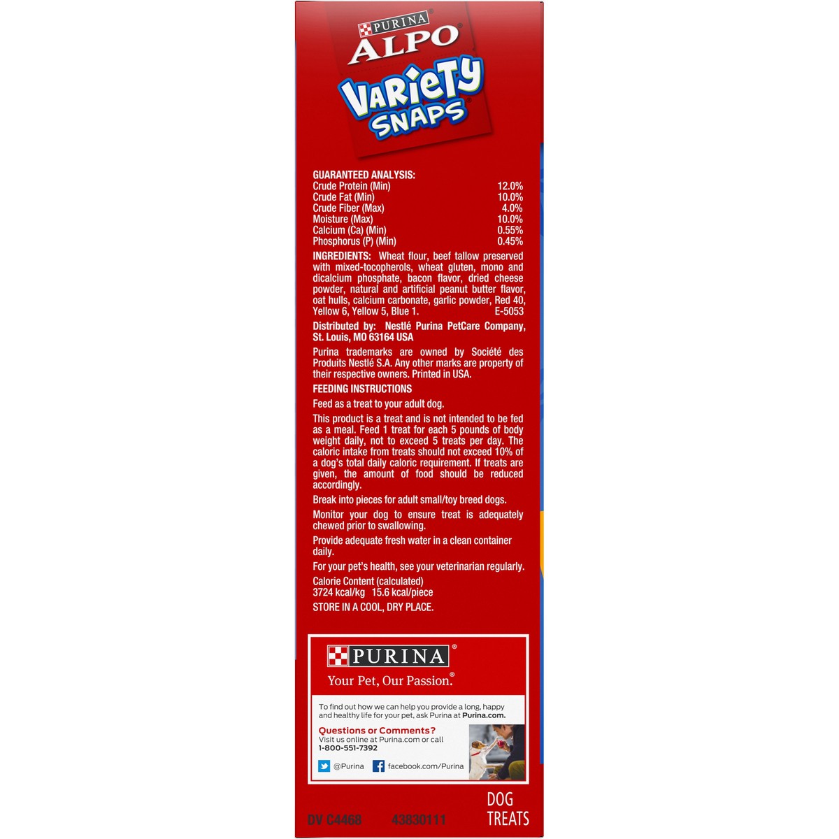 slide 9 of 9, ALPO Purina Alpo Variety Snaps Little Bites Beef, Bacon, Cheese & Peanut Butter Flavor Dog Treats - 32oz, 32 oz