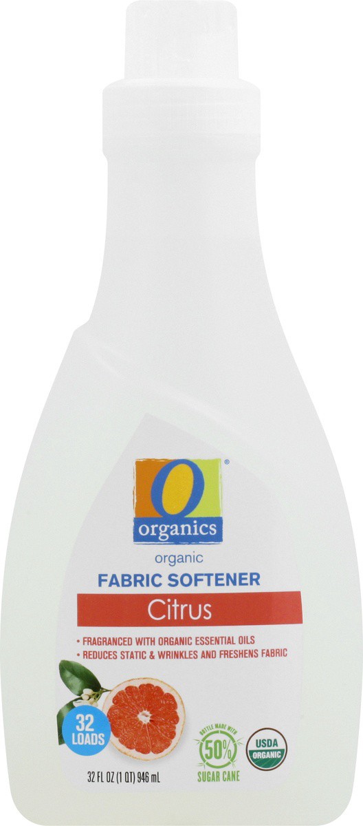 slide 6 of 9, O Organics Fabric Softener Citrus, 32 fl oz