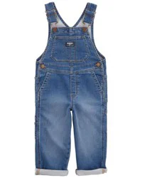 Oshkosh Toddler Stretch Denim Overalls Medium Wash 2T