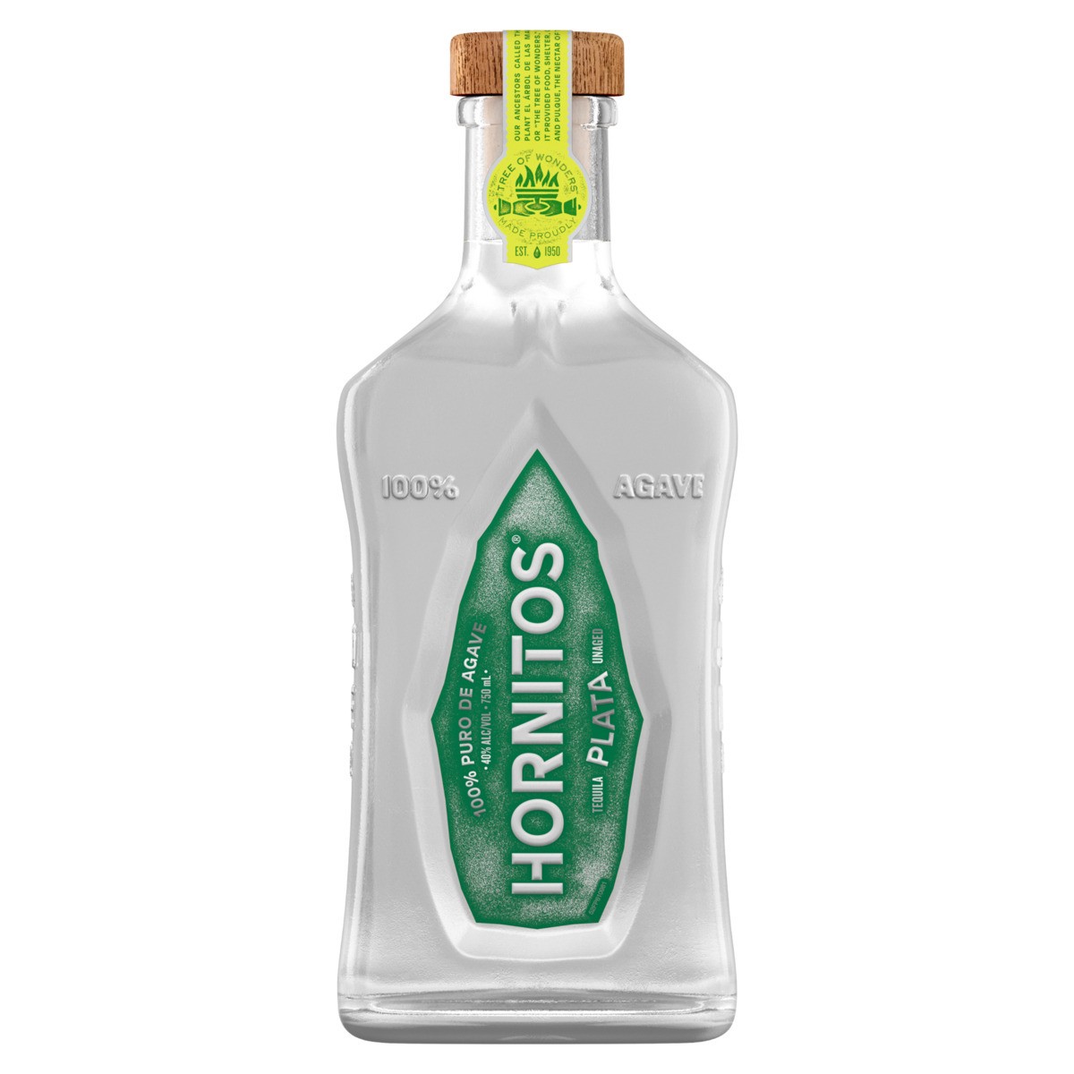 slide 1 of 1, Hornitos Plata Tequila, 750 ml