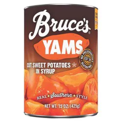 Bruce's Cut Sweet Potatoes in Syrup Yams 15 oz