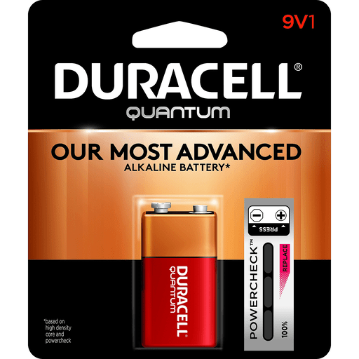 slide 2 of 3, Duracell Quantum 9 Volt Battery, 1 ct