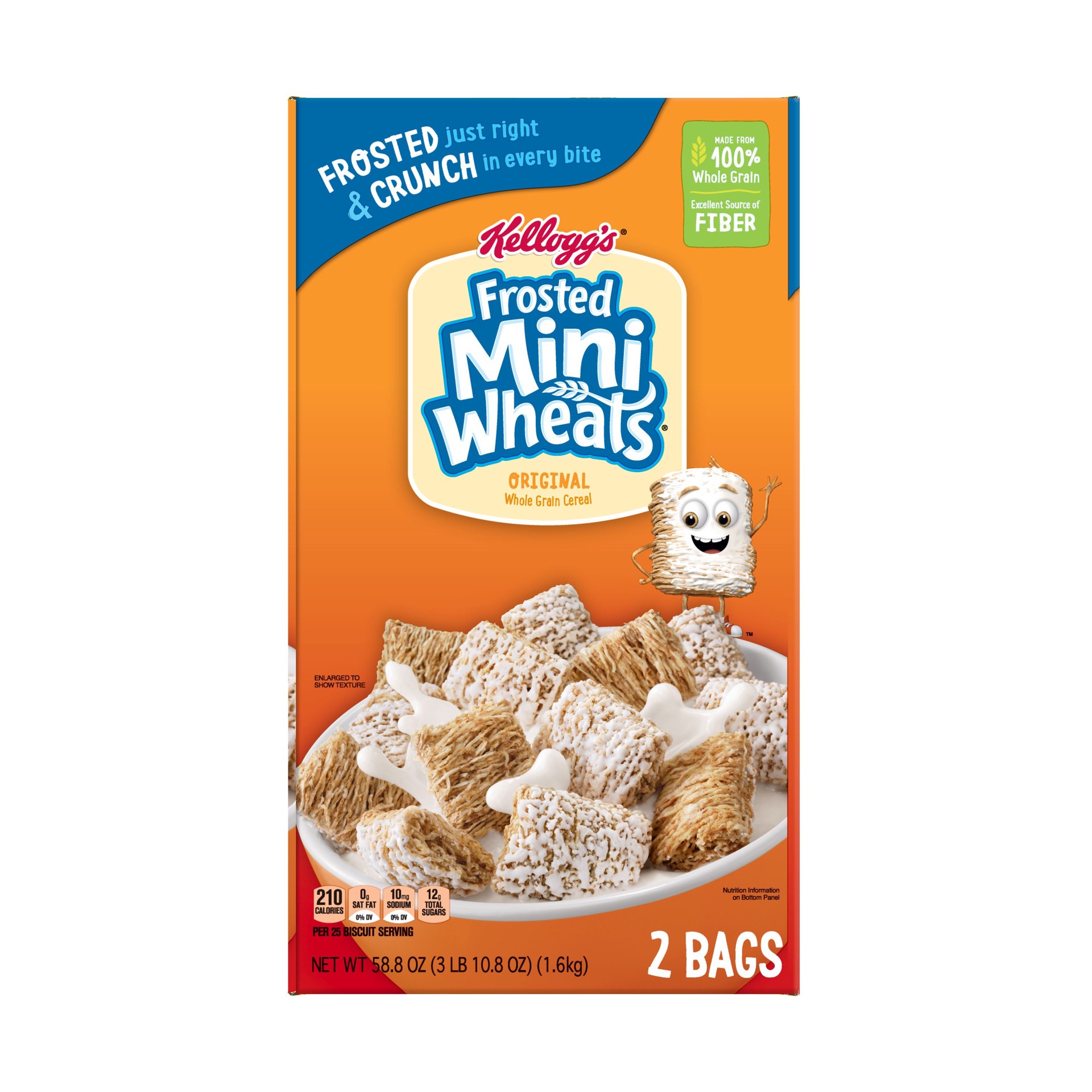 slide 5 of 5, Kellogg's Frosted Mini-Wheats Original Breakfast Cereal, 58.8 oz