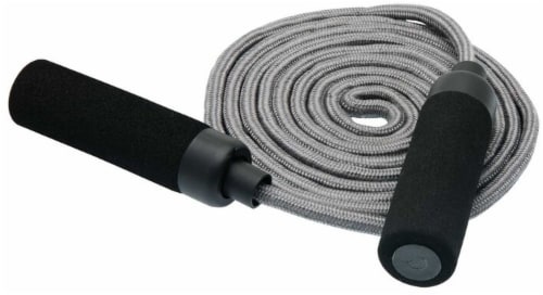 slide 1 of 1, Bollinger Adjustable Jump Rope With Foam Handles - Gray/Black, 9 ft
