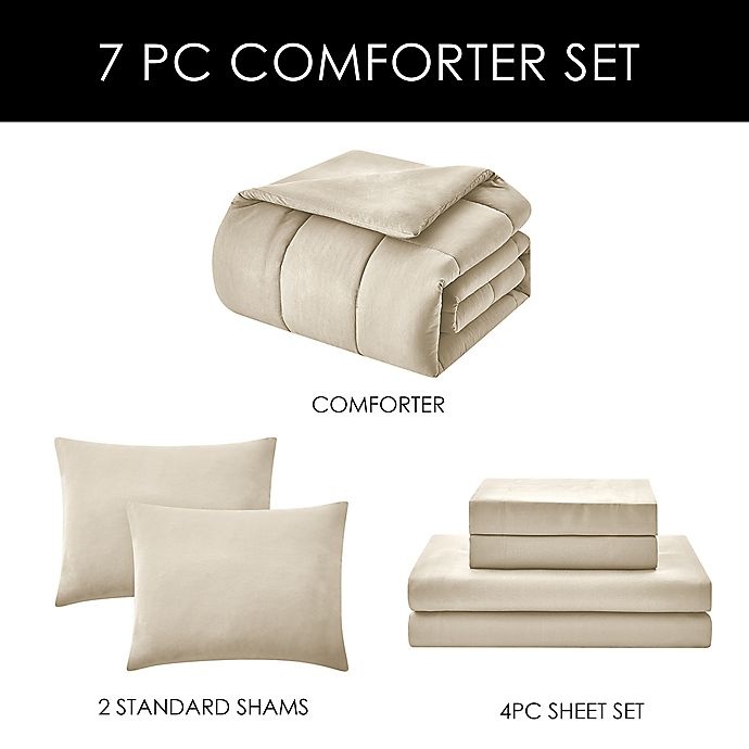 slide 2 of 9, Wamsutta Lustleigh Washed Twin Comforter Set - Oatmeal, 5 ct