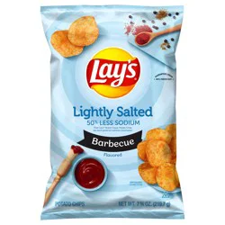 Lay's Potato Chips Lightly Salted Barbecue Flavored 7 3/4 Oz