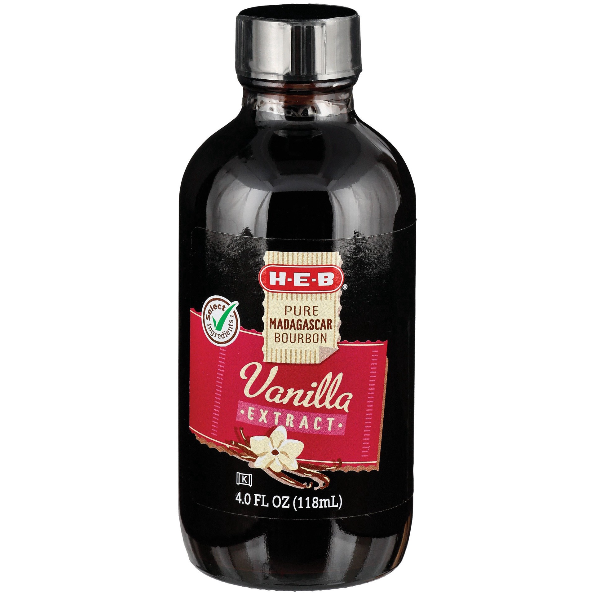 slide 1 of 1, H-E-B Pure Madagascar Bourbon Vanilla Extract, 4 oz
